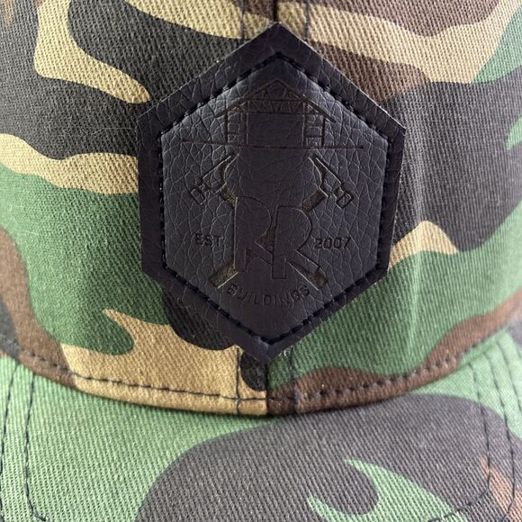 Richardson Camo Hat Cap Adjustable Green Brown Black Camouflage Snapback Mesh - Picture 3 of 9